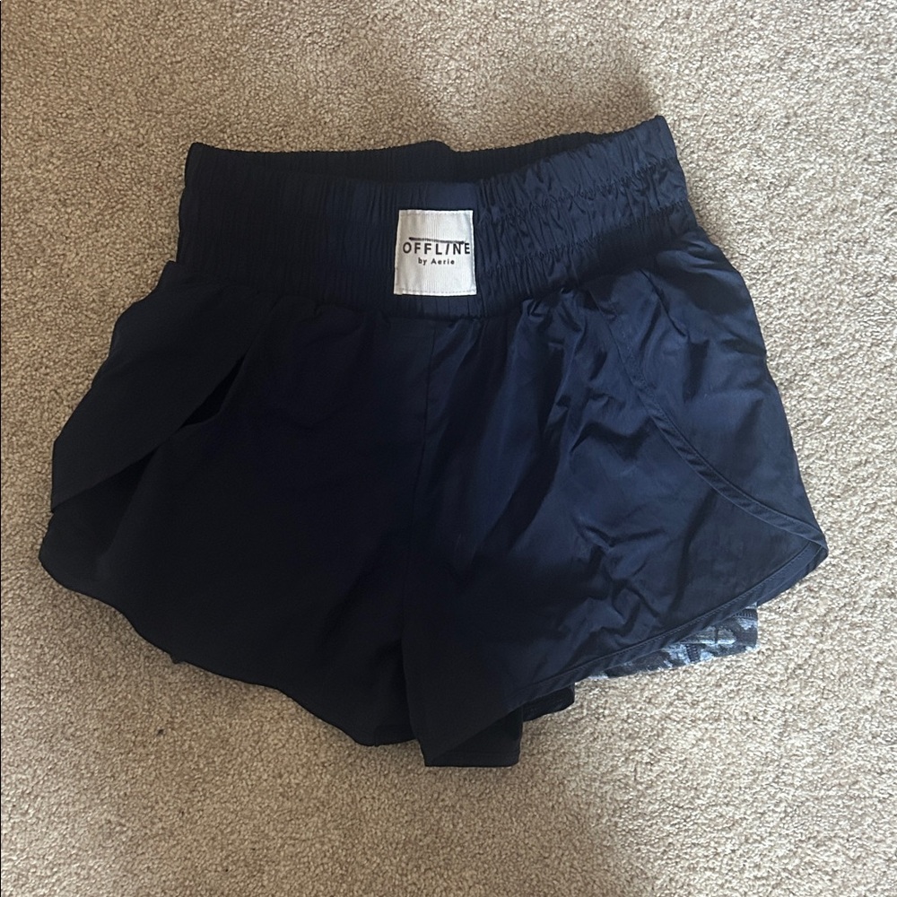 Aerie Navy Athletic Shorts